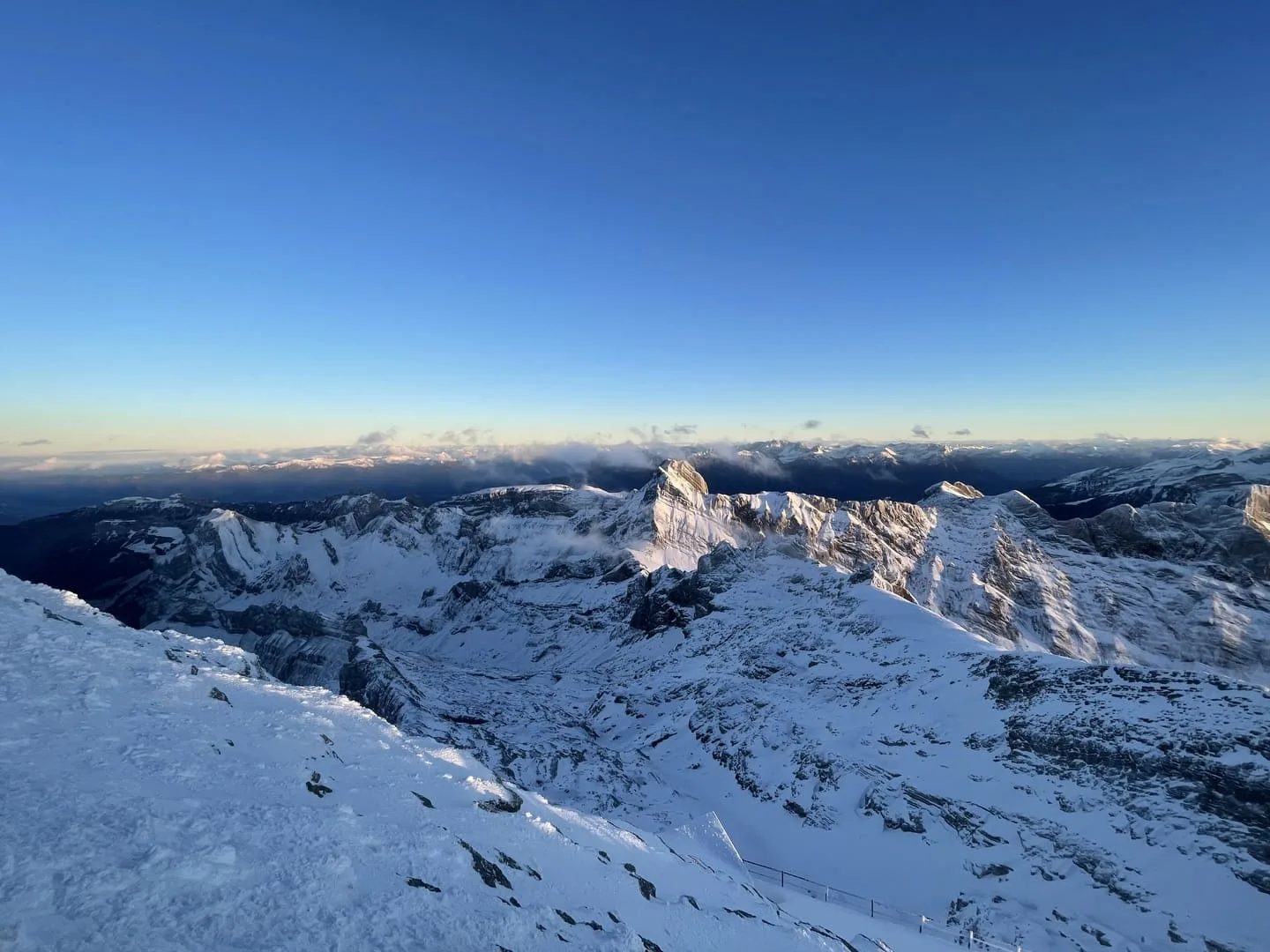 The never-ending and always present Swiss Alps.